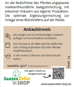 Preview: Gratis Insektenfreundliche Pferdeblühmischung - 100% Kräuter