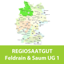 Feldrain & Saum UG1 aufgemischt mit Maisspindelgranulat für 100 m²