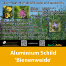 Schild aus Aluminium "Veitshöchheimer Bienenweide"